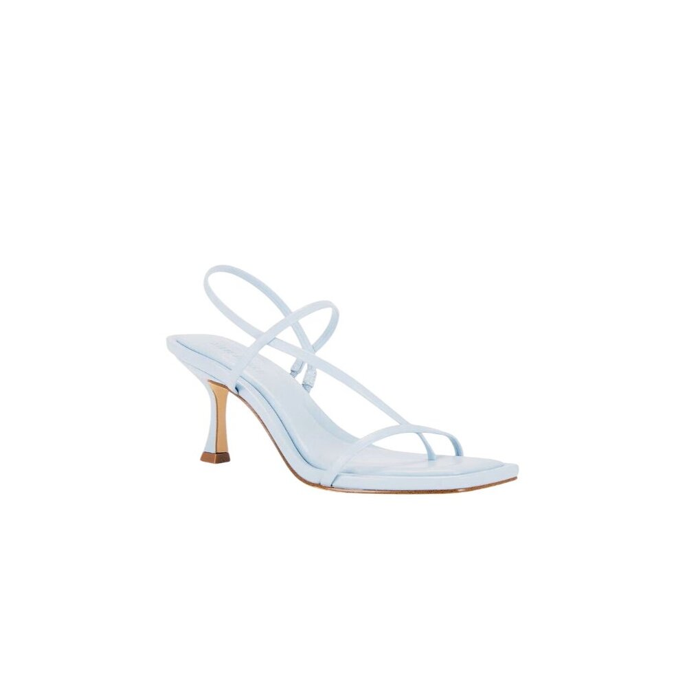 Steve Madden Locke Sandals in Blue Leather 7 New with Box Womens High Heels - Picture 15 of 15